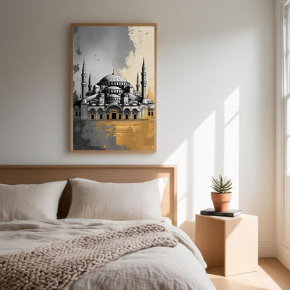 Istanbul Hagia Sophia Printable, Historic Mosque Architecture Print, Islamic Home Decor, Digital Download